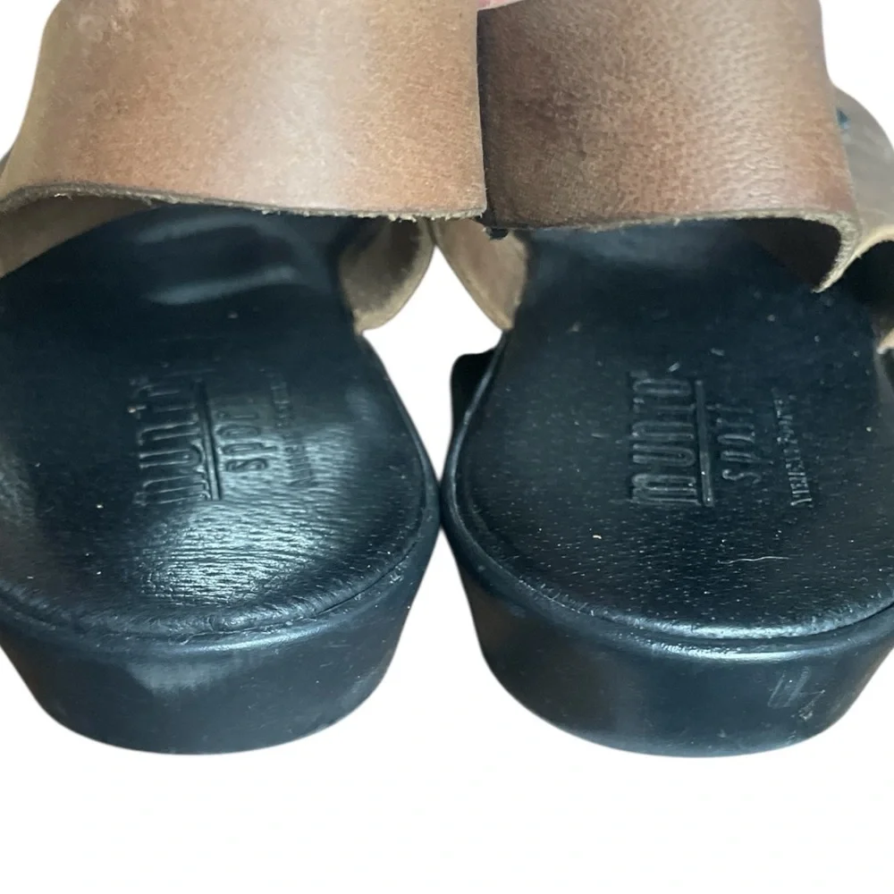 Munro Sport Brown Leather Sandals size 11 N - Picture 6 of 9
